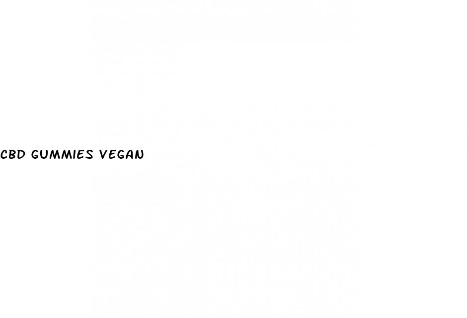 cbd gummies vegan
