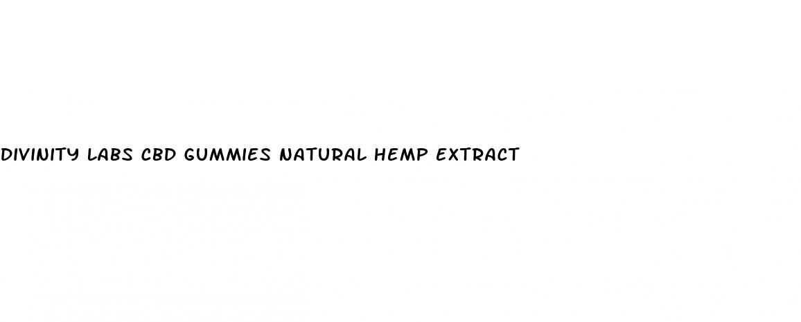 divinity labs cbd gummies natural hemp extract