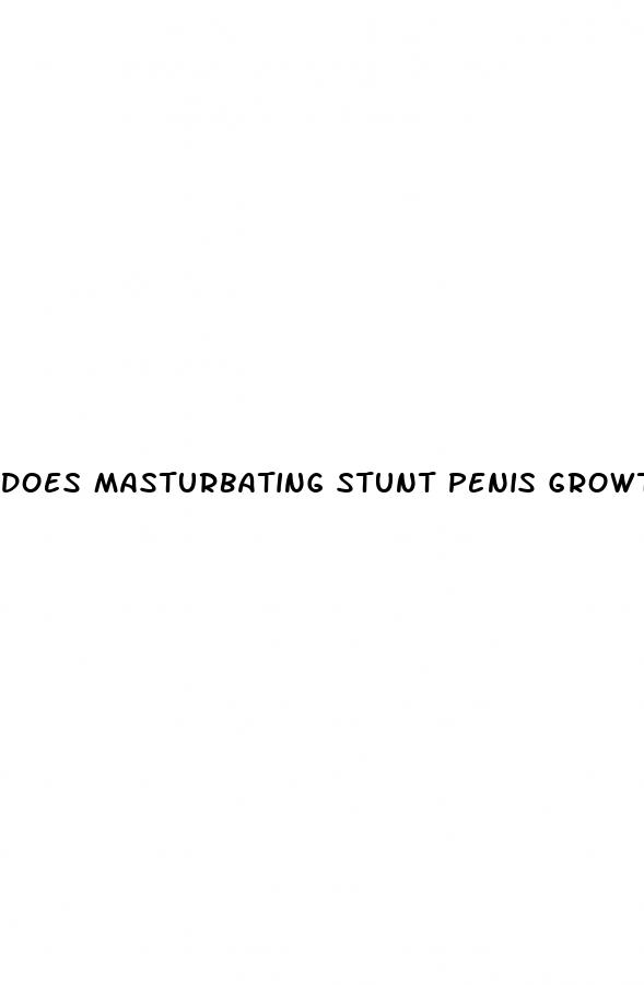 does masturbating stunt penis growth
