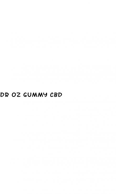 dr oz gummy cbd