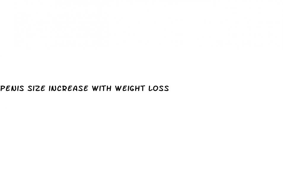 penis size increase with weight loss