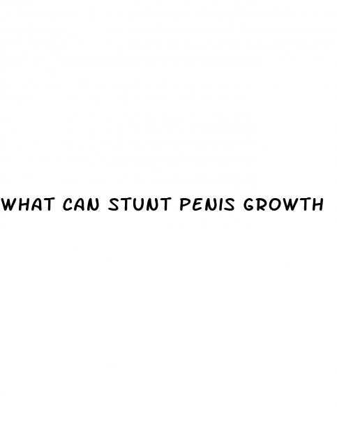 what can stunt penis growth