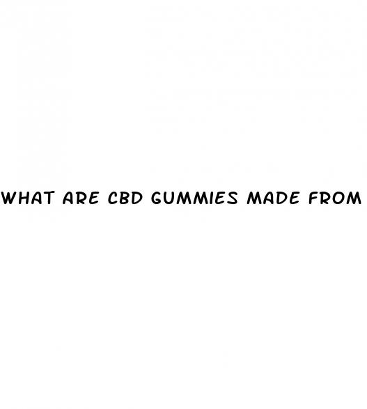 what are cbd gummies made from