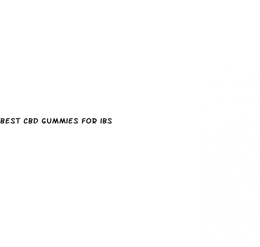 best cbd gummies for ibs