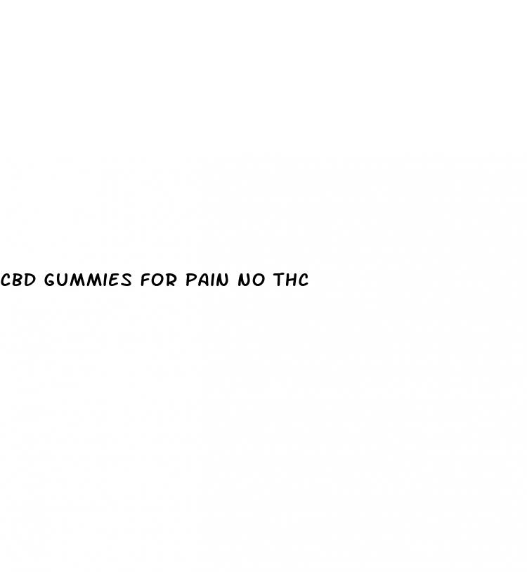 cbd gummies for pain no thc