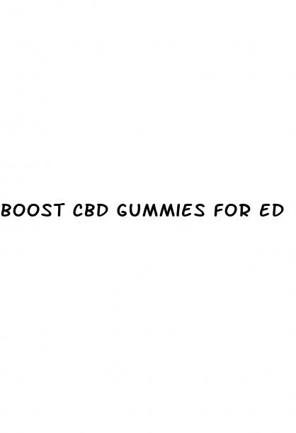 boost cbd gummies for ed