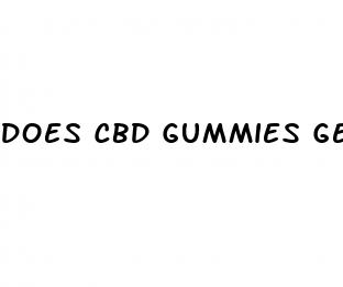 does cbd gummies get me high