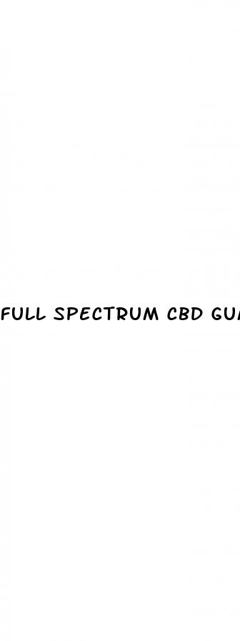 full spectrum cbd gummies no thc