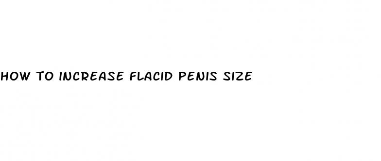 how to increase flacid penis size