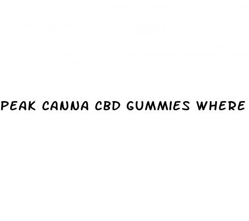 peak canna cbd gummies where to buy