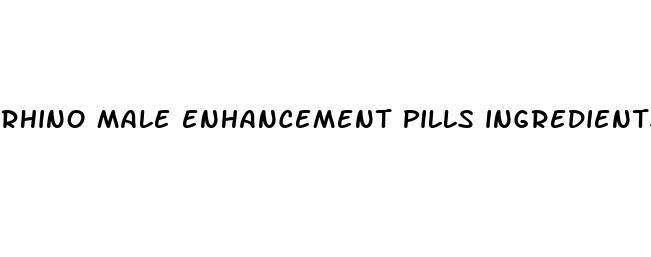 rhino male enhancement pills ingredients