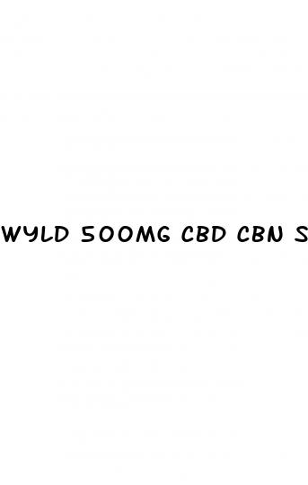 wyld 500mg cbd cbn sleep gummies