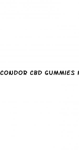 condor cbd gummies for erectile dysfunction