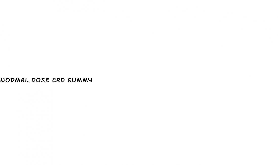 normal dose cbd gummy