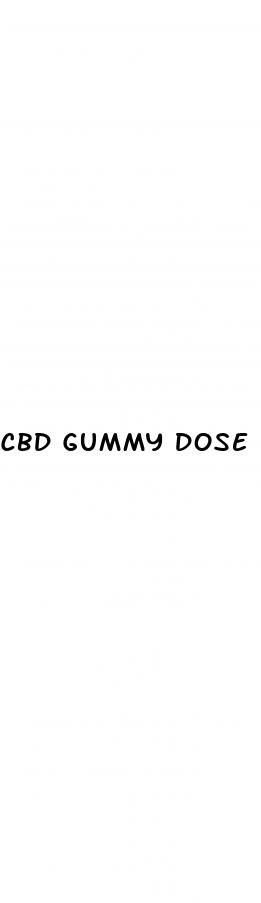 cbd gummy dose