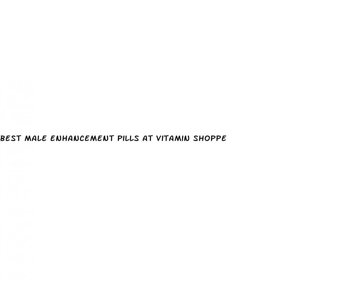 best male enhancement pills at vitamin shoppe