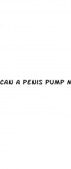 can a penis pump make it bigger