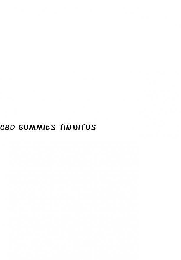 cbd gummies tinnitus