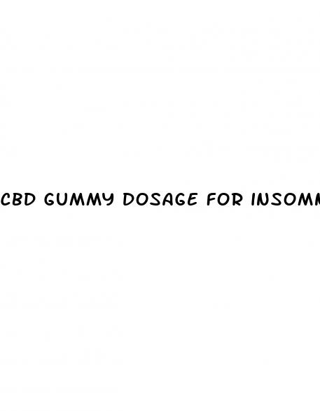 cbd gummy dosage for insomnia