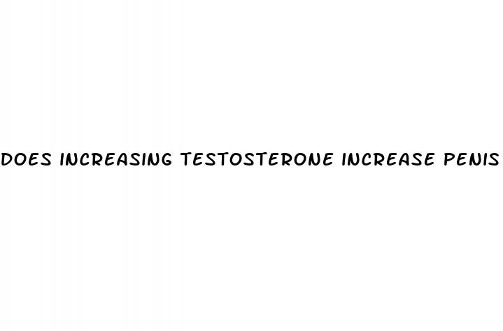 does increasing testosterone increase penis size