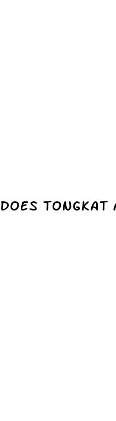 does tongkat ali increase penis size