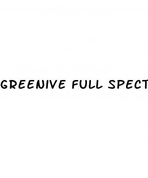 greenive full spectrum cbd gummies