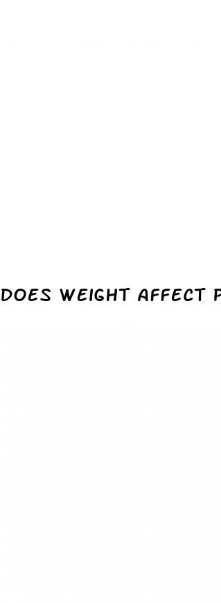 does weight affect penis growth