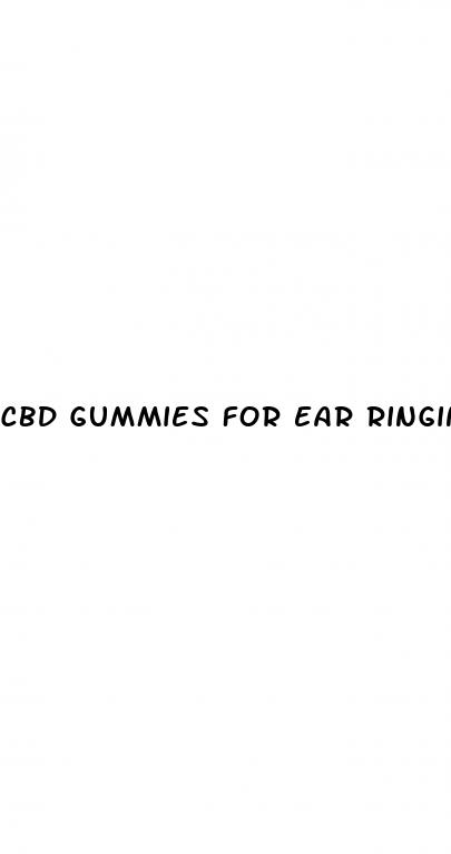 cbd gummies for ear ringing