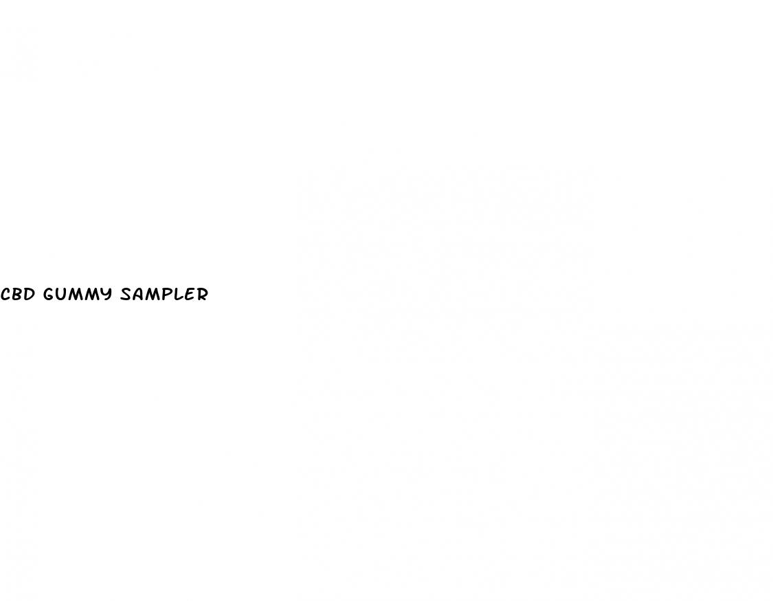 cbd gummy sampler