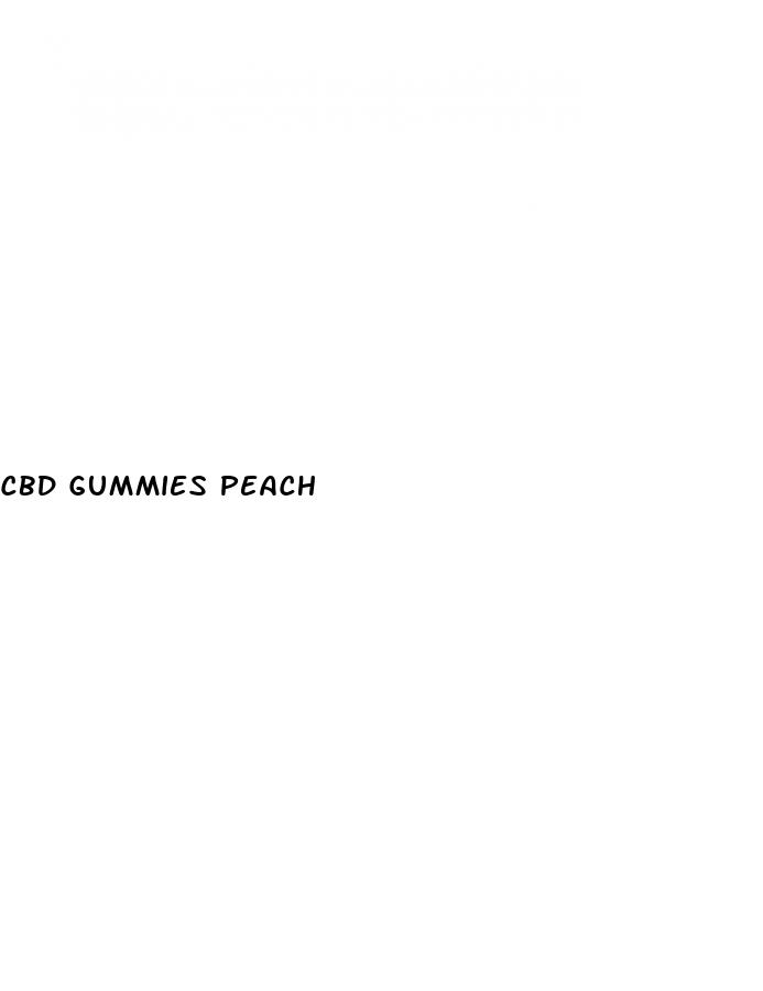 cbd gummies peach