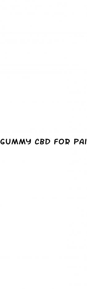 gummy cbd for pain