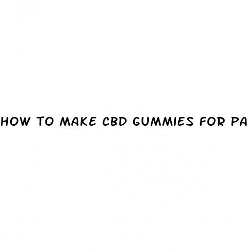 how to make cbd gummies for pain