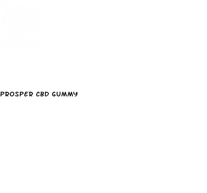 prosper cbd gummy