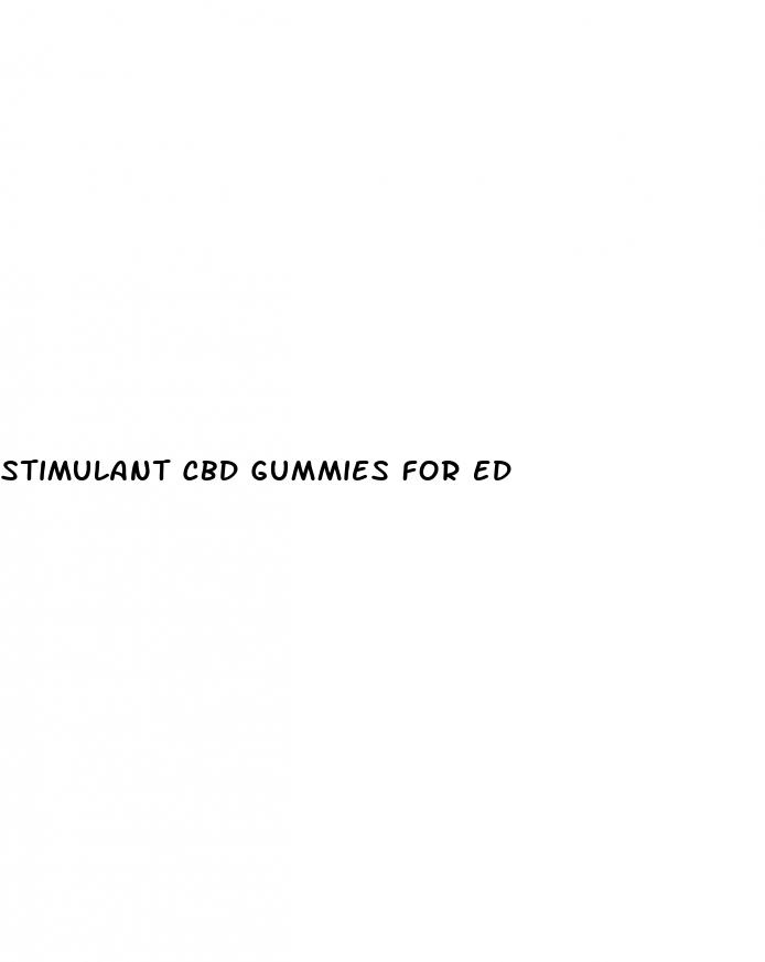 stimulant cbd gummies for ed