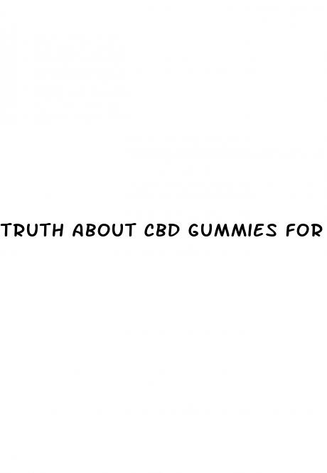truth about cbd gummies for ed