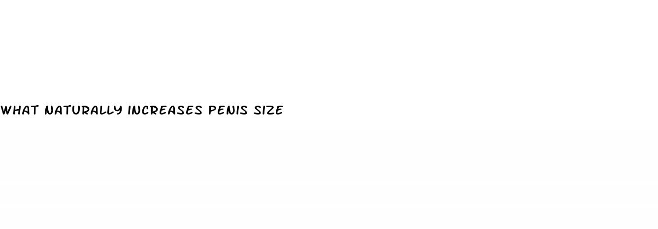 what naturally increases penis size