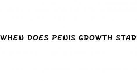 when does penis growth start