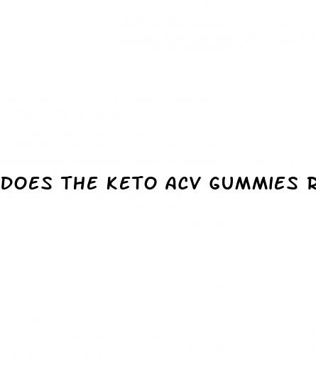 does the keto acv gummies really work