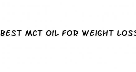 best mct oil for weight loss
