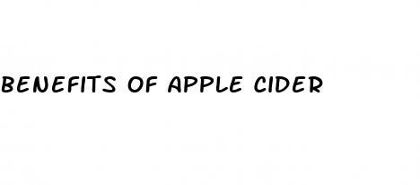 benefits of apple cider