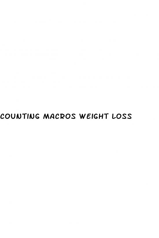 counting macros weight loss