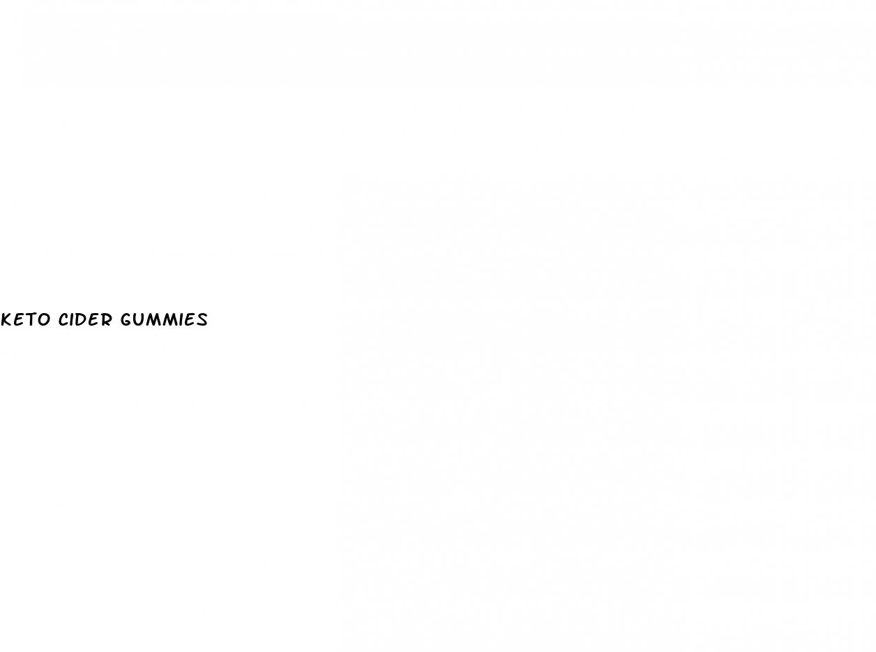 keto cider gummies
