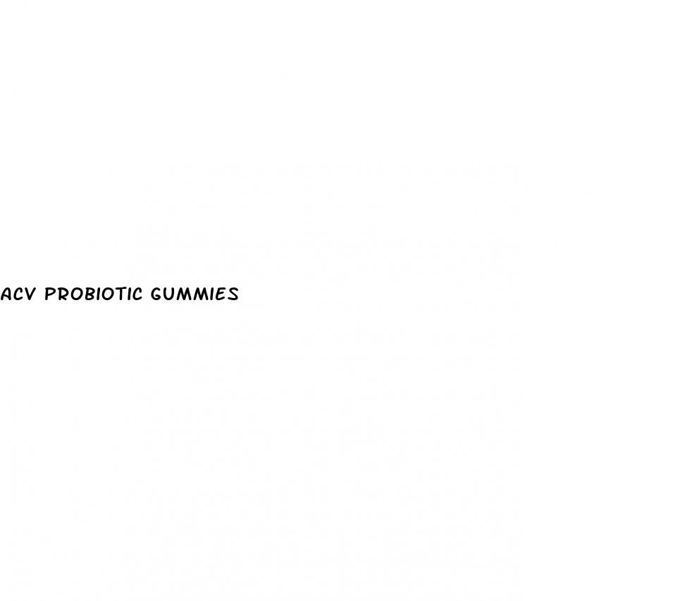acv probiotic gummies