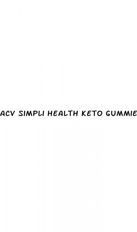 acv simpli health keto gummies