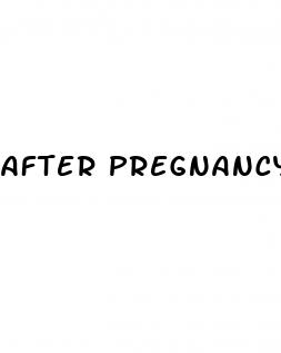 after pregnancy weight loss