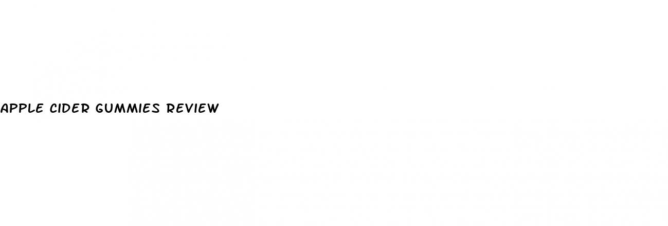 apple cider gummies review