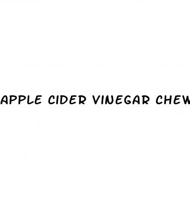 apple cider vinegar chews