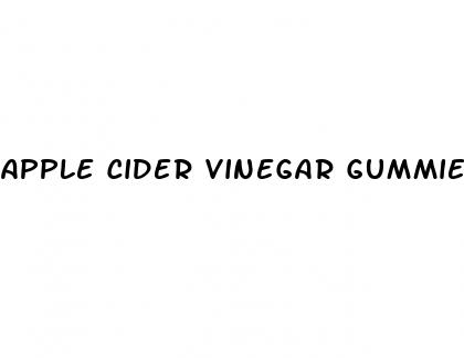 apple cider vinegar gummies benefits blood pressure