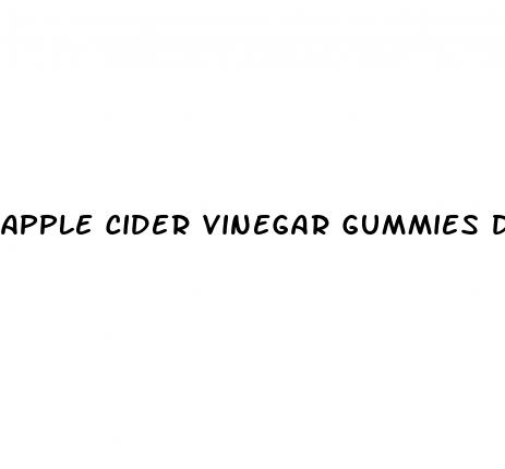 apple cider vinegar gummies daily dosage