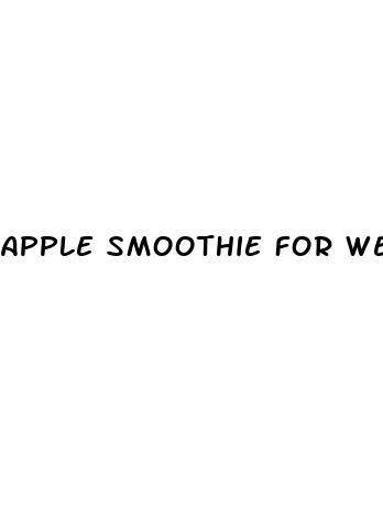 apple smoothie for weight loss